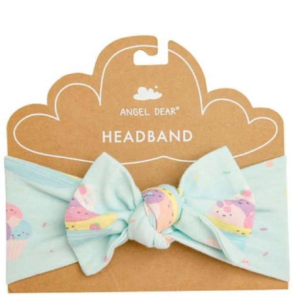 NWT Angel Dear 0-3m Banana Split Knotted Gown & Bow - Picture 3 of 6